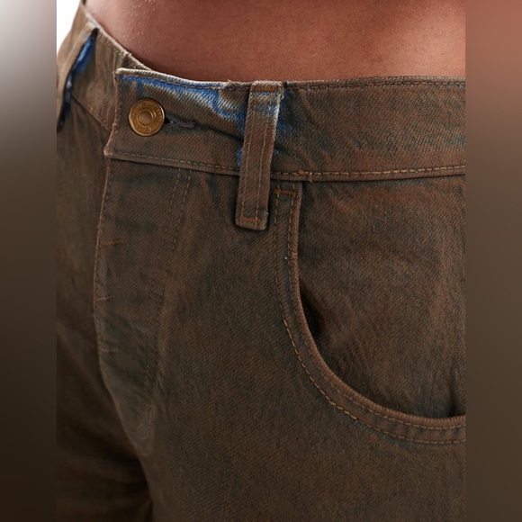 𝓯𝓹 Free People ~ We The Free Good Luck Coated Barrel Jeans - Picture 12 of 12